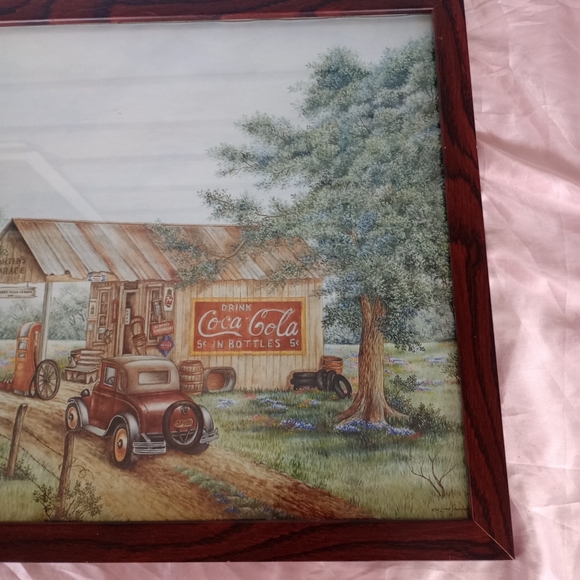 Kay Lamb Shannon Coca-Cola Country Store Framed Wall Art | Rustic Americana Farm - Picture 3 of 13